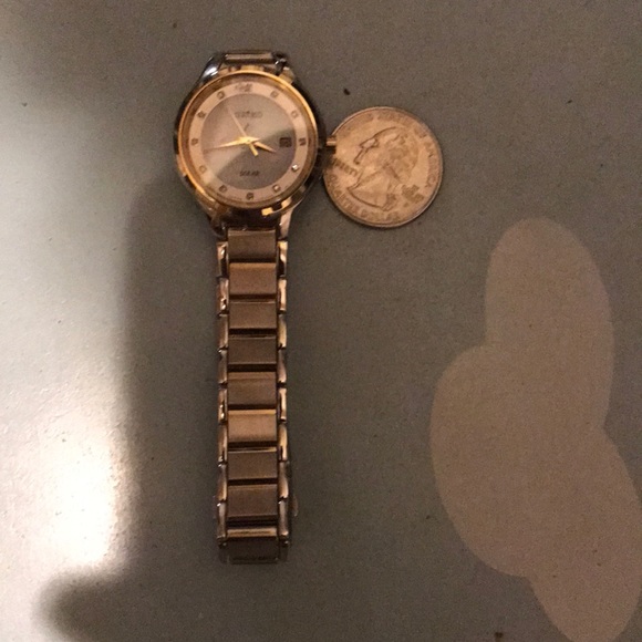 Expensive women’s Gold and Silver Solar Seiko